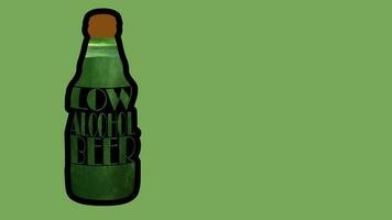 alkoholarm Bier Typografie atemberaubend alkoholarm Bier Abbildungen im Flasche Kunst foto