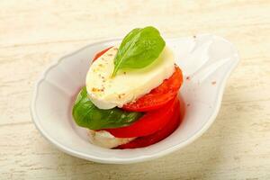 Caprese Salat im das Schüssel foto