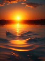 Sonne dropp im Wasser foto