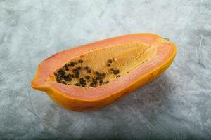 Süss und saftig tropisch Papaya foto