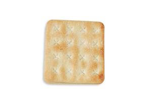 knusprige Cracker mit Zucker auf weißem Hintergrund foto