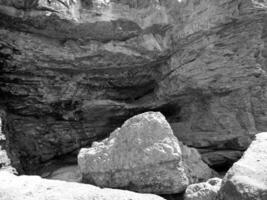 Klippen und Hügel, Felsen Schlucht, Schönheit im Natur. Ferien Reise Hintergrund foto