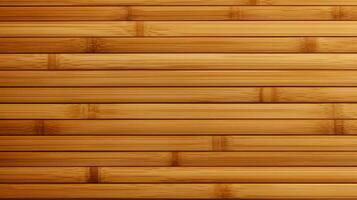 Nahansicht Detail von rustikal Holz Bambus Oberfläche Textur Hintergrund. ai generativ foto