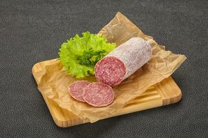 Italienische trockene Salami-Schweinewurst foto