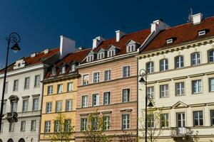 Schlossplatz in Warschau, Polen foto