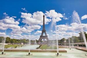 eiffelturm in paris frankreich foto