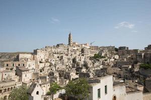 Stadtbild von Matera Italien, Welterbe foto