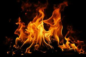 Flamme Textur Verbrennung Material Hintergrund, ein feurig Flamme und Fackel ai generiert foto