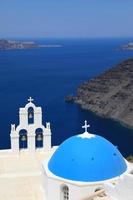 oia stadt auf der insel santorini, griechenland foto