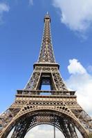 eiffelturm in paris frankreich foto