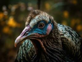 Truthahn Vogel Porträt ai generiert foto