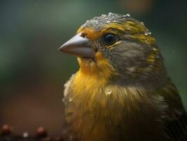 Fink Vogel Porträt ai generiert foto