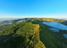 Lagoa tun Nebel - - Portugal foto