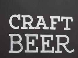 Craft Beer Zeichen foto