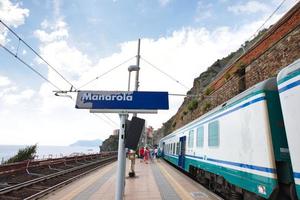 Bahnhof in Manarola, Cinque Terre, Italien foto