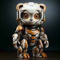 3d Karikatur Roboter Gepard foto