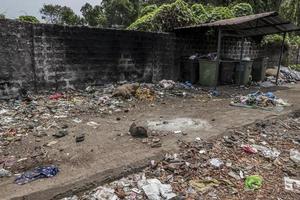 Müll in Margao, Goa, Indien foto