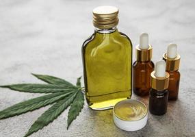 CBD-Öl, Hanf-Tinktur, Cannabis-Kosmetikprodukt zur Hautpflege