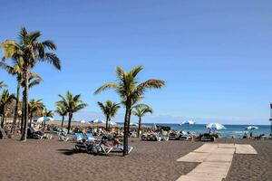 Blick auf den Strand foto