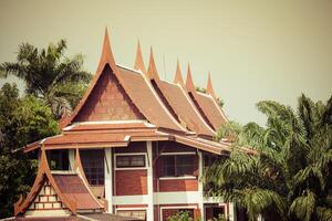 traditionell thailändisch die Architektur im Bangkok, Thailand foto