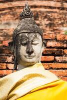 Buddha der Statue in Ayutthaya Thailand foto