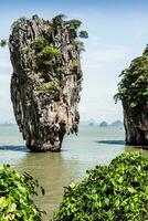 ko tapu Felsen auf James Bindung Insel, Phang nga Bucht im Thailand foto