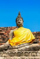 Buddha Statue wat yai Chai mongkhon Ayutthaya Bangkok Thailand foto
