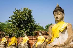 alt Tempel wat yai Chai mongkhon von ayutthaya Provinz Thailand foto