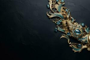 elegant Drachen inspiriert Schmuck Stücke Hintergrund mit leeren Raum zum Text foto