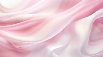 abstrakt Weiß und Rosa Textil- transparent Stoff, Sanft Licht Hintergrund zum Schönheit Produkte foto