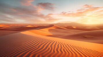 rollen Sand Dünen. generativ ai foto