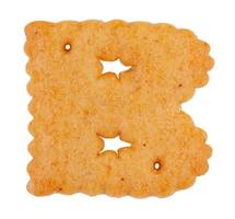 leckere Kekse in Form des Buchstabens b foto