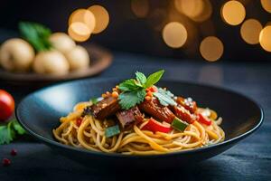 Chinesisch Essen im das Küche. KI-generiert foto