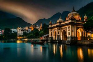 das schön Stadt von udaipur im Indien. KI-generiert foto