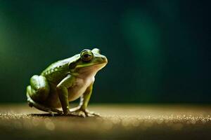 Foto Hintergrund das Frosch, Natur, das dunkel, das Licht, das Frosch, das Frosch,. KI-generiert