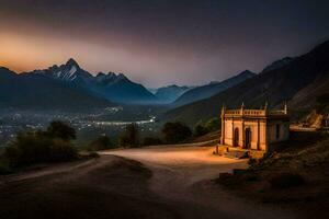 das Tempel von das Sonne. KI-generiert foto