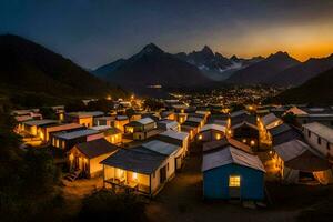 das Dorf von Campos, Argentinien. KI-generiert foto