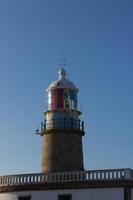 Corrubedo Leuchtturm im Atlantik, Galicien, Spanien foto