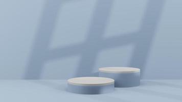 3D-Hintergrundprodukte minimale Podiumsszene mit beigem Sockel