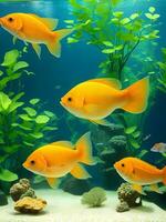 Fisch im Aquarium ai generativ foto