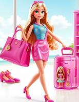 Barbie Shopaholic Sommer- ai generativ foto