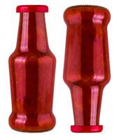 Flasche Ketchup isoliert auf weißem Hintergrund foto