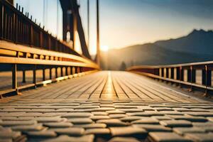 das golden Tor Brücke im san Francisco. KI-generiert foto