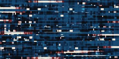 Quadrat von Pixeln blauer LED-Pixelhintergrund 3D-Darstellung