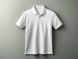 Fachmann leer 3d Polo T-Shirt ai generiert foto