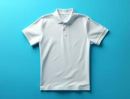 Fachmann leer 3d Polo T-Shirt ai generiert foto