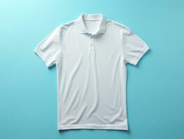 Fachmann leer 3d Polo T-Shirt ai generiert foto