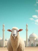 eid Mubarak traditionell islamisch Festival religiös Hintergrund ai generiert foto