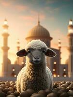 eid Mubarak traditionell islamisch Festival religiös Hintergrund ai generiert foto