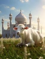 eid Mubarak traditionell islamisch Festival religiös Hintergrund ai generiert foto